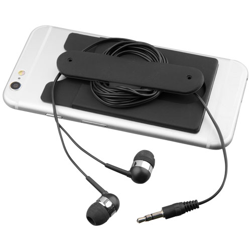 Écouteurs et porte-carte en silicone Wired